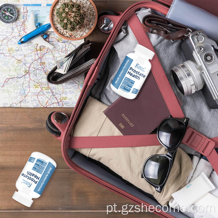 Cápsulas de saúde da próstata Herbal Shecome para suporte masculino
